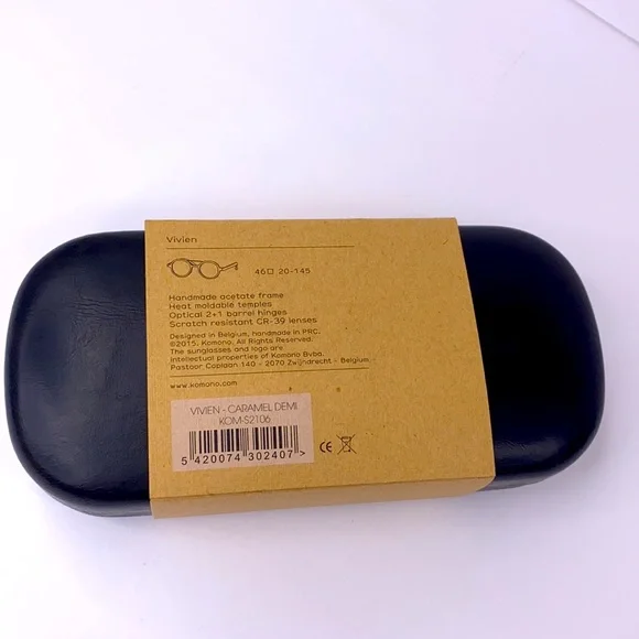 New KOMONO Vivien Caramel Demi NewSunglasses tortoise
